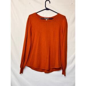 J. Society New York Women's Size Large Rust Long Sleeve Pullover Sweater